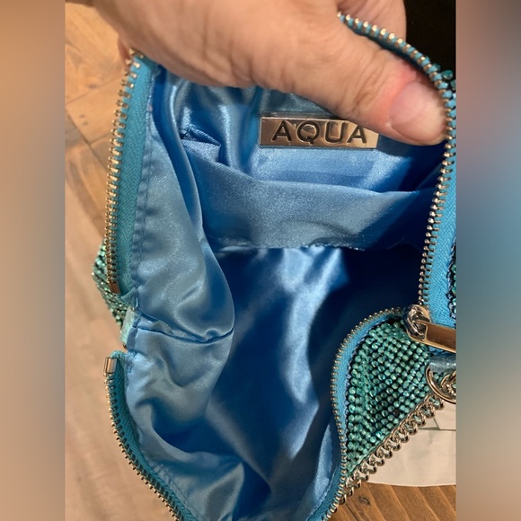 💎NWT AQUA Crystal Mesh Shoulder Bag💎 - Picture 7 of 8